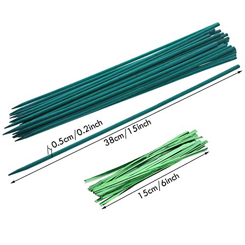 Jetec metallic twist ties secure vines without damaging stems.