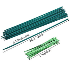 Jetec metallic twist ties secure vines without damaging stems.