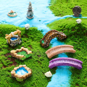 Jetec mini fairy garden water well creates whimsical focal point