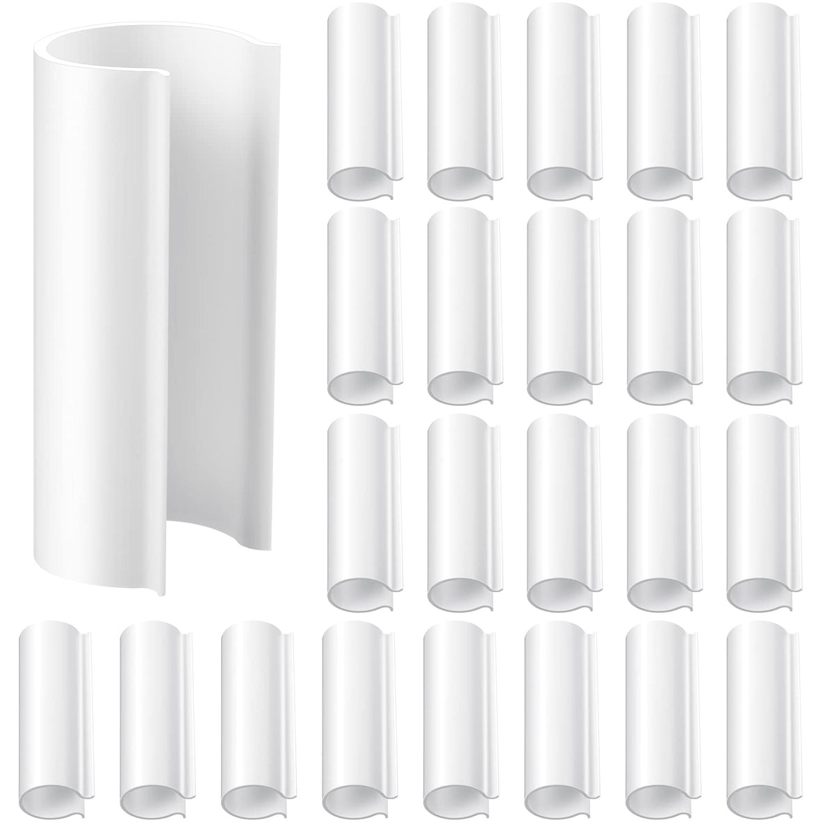 Jetec PVC pipe clip secures 3/4-inch tubing for greenhouse assemblies.
