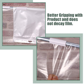 Jetec PVC pipe clips close-up shows durable, rust-resistant material for outdoor use.