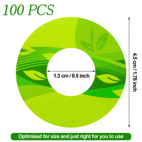 Jetec seedling labels on adhesive PVC sticks for durable garden tagging.