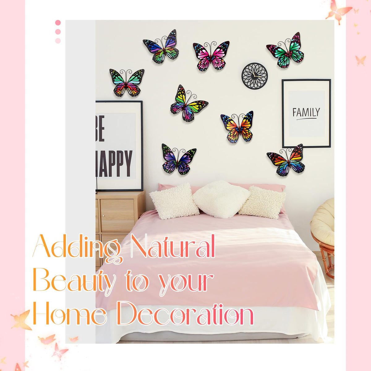 Jetec vivid butterfly decorations soften outdoor corners with festive charm