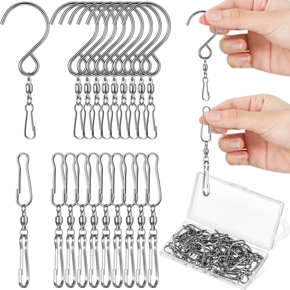 Jetec wind spinner swivel hook 360° in action for easy hanging