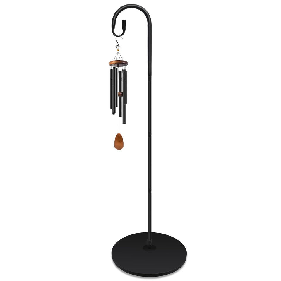 JETTIFY 63-inch shepherds hook with round base for stable outdoor use