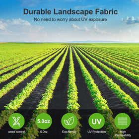 Jevrench garden fabric provides water and air permeability for healthier roots.
