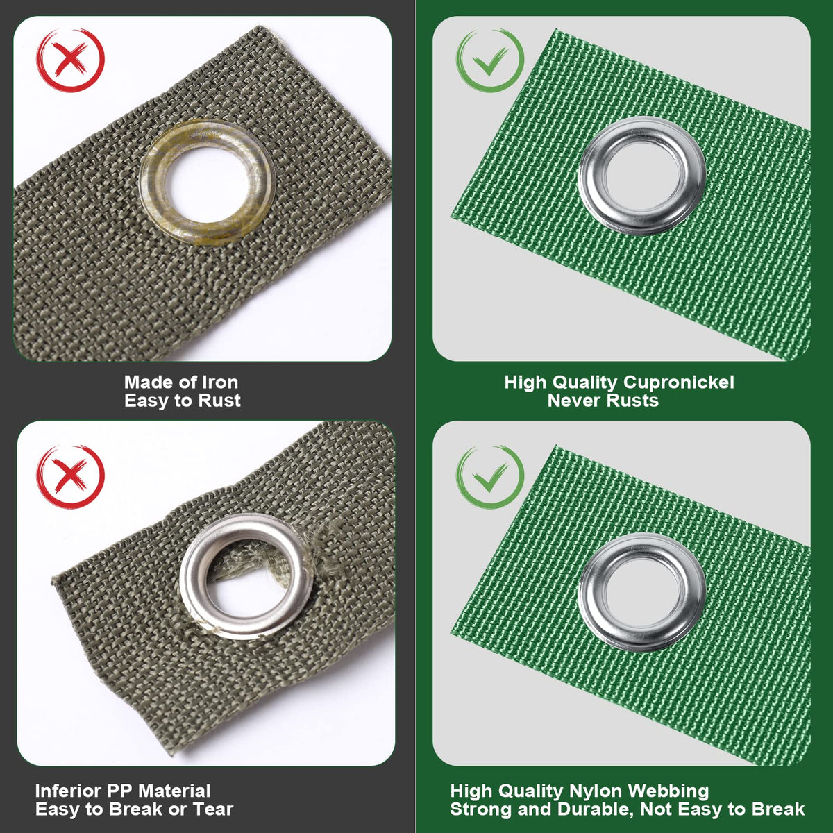 Jevrench weatherproof nylon straps endure harsh conditions to protect growing trees.