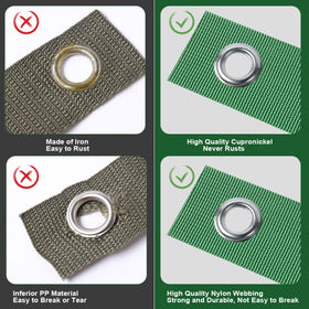 Jevrench weatherproof nylon straps endure harsh conditions to protect growing trees.