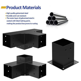 JEXALINE kit includes screws and expansion bolts for quick assembly.
