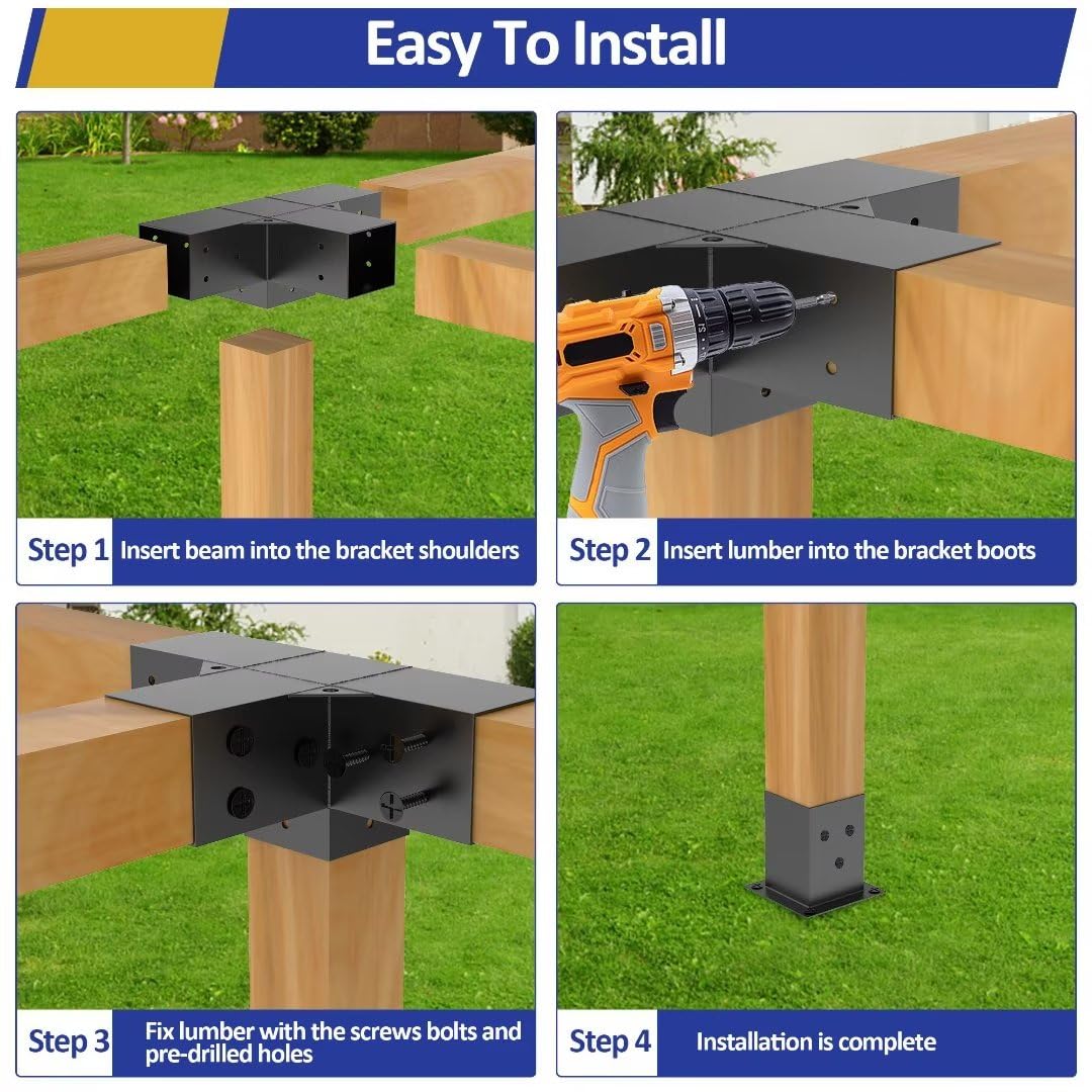Galvanized finish resists rust and keeps shine for longer outdoor life.