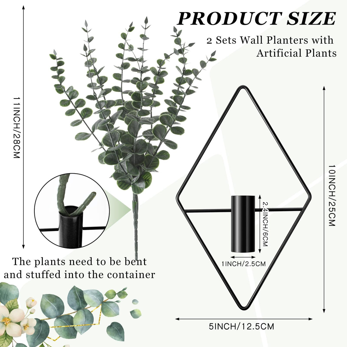 Jexine artificial eucalyptus provides maintenance-free greenery.