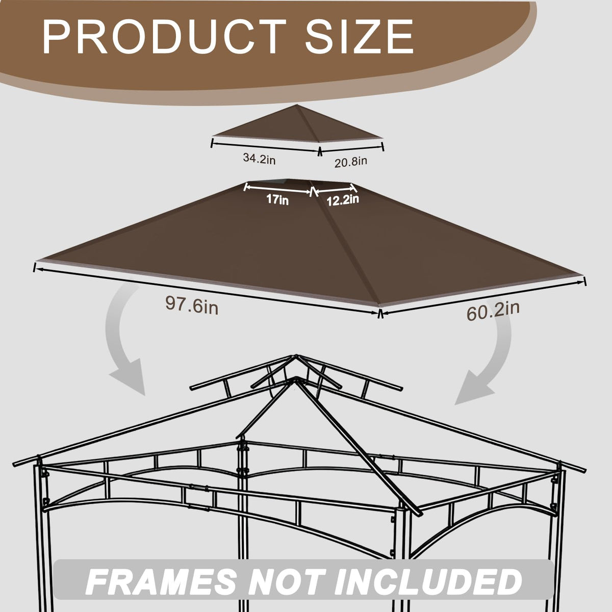 Jexlundo replacement canopy corner pockets provide secure fit on compatible frames.