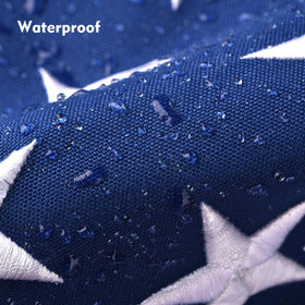 Jexusev American flag 3x5ft spun-polyester lightweight design enables easy handling.