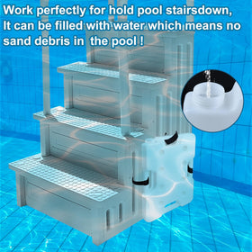 Jeyeou compact storage ladder weights suitable for on-ground or in-pool use.