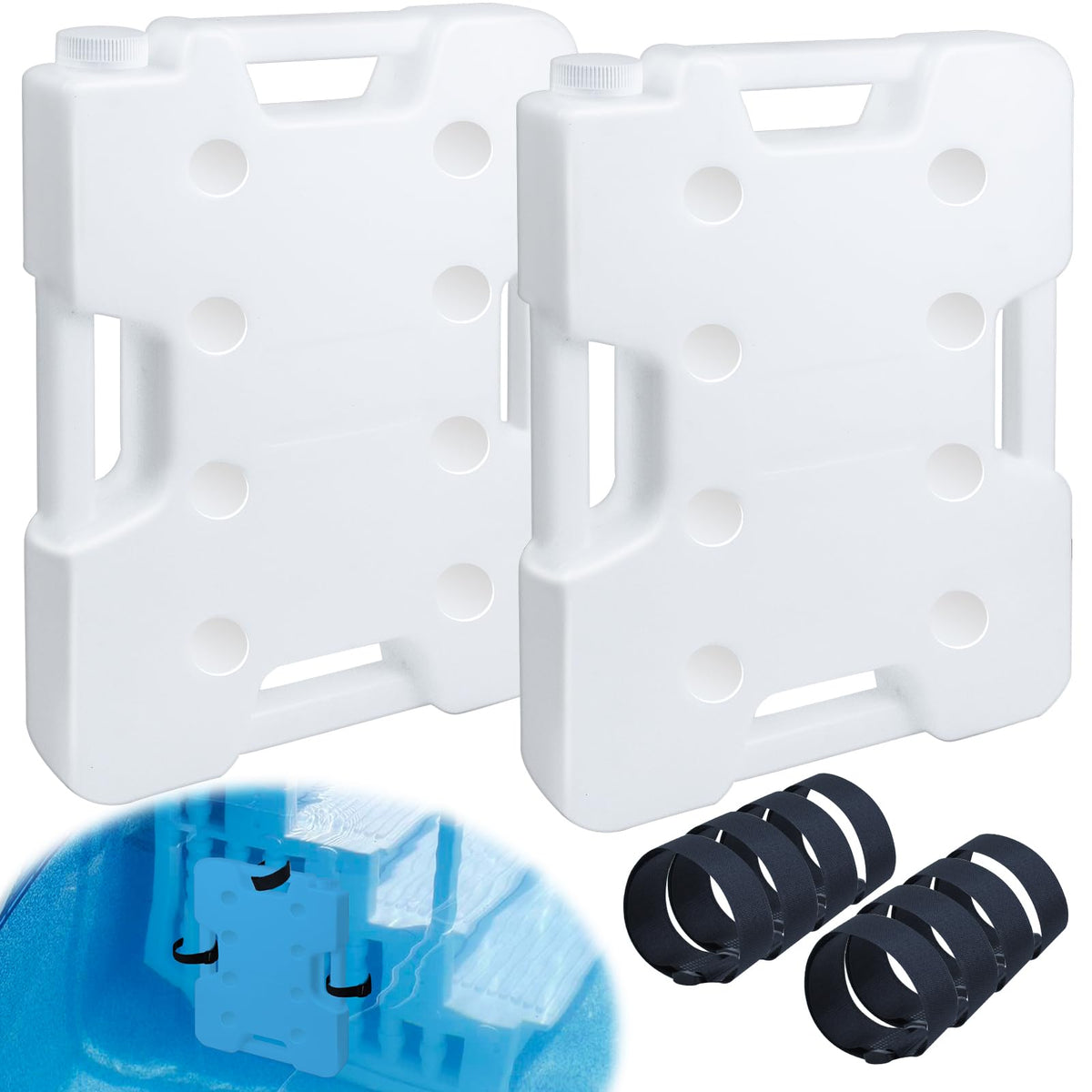 Jeyeou pool ladder weights package offers stable steps for safer entry.