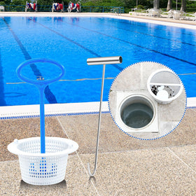 Jeyeou universal skimmer compatibility fits inground and above-ground baskets.