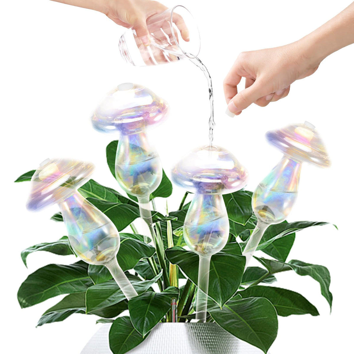 JFLLAJNF plant watering globes with top-opening design for easy refilling and use