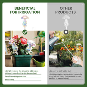 JFLLAJNF handmade glass globes are durable and long-lasting for home gardening