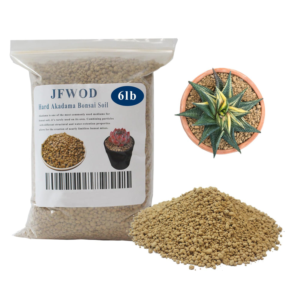 JFWOD Akadama 3-6mm small grain bonsai soil bag for moisture retention