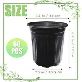 Jgalnim nursery pot with bottom drainage holes to improve airflow.