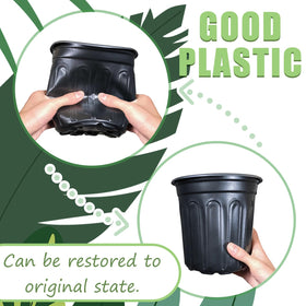 Jgalnim plastic plant pot showing drainage holes for healthy roots.