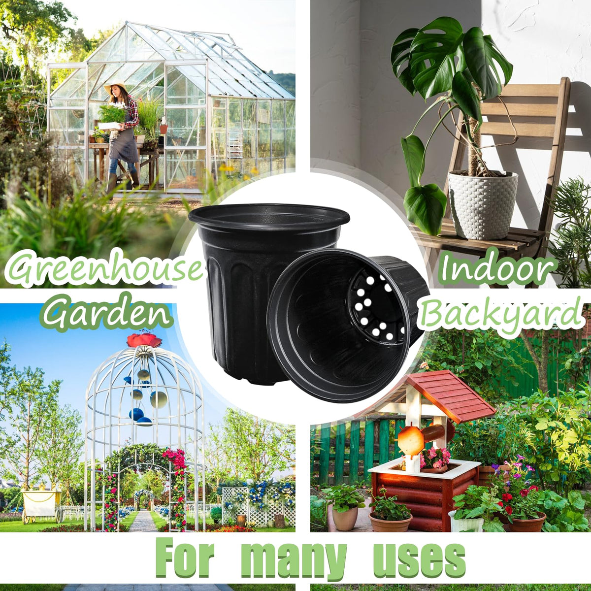 Jgalnim soft plastic nursery pot highlighting lightweight, reusable design.