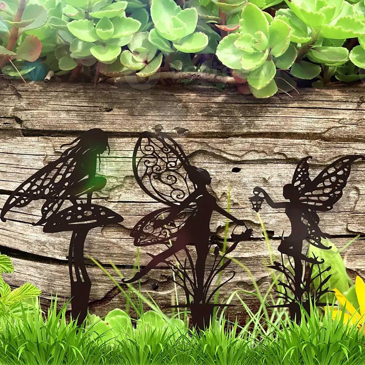 JGZTJXNK fairy stake for hanging baskets adds whimsy to outdoor decor.
