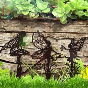 JGZTJXNK fairy stake for hanging baskets adds whimsy to outdoor decor.