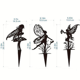 JGZTJXNK metal flower fairy set brings durable, decorative garden color.