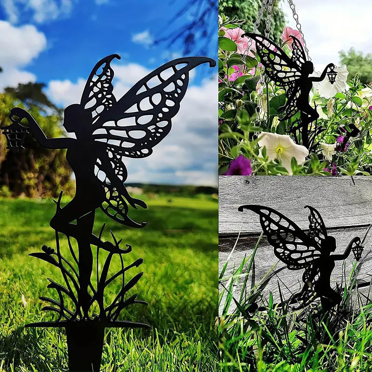 JGZTJXNK yard garden decor fairy enhances borders and potted plants.