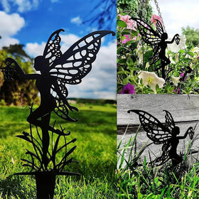 JGZTJXNK yard garden decor fairy enhances borders and potted plants.