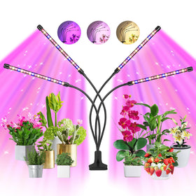 JhauvMw indoor grow light with full spectrum LEDs for healthy plant growth
