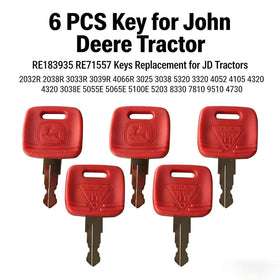 JHJEWH John Deere replacement key kit with six keys.
