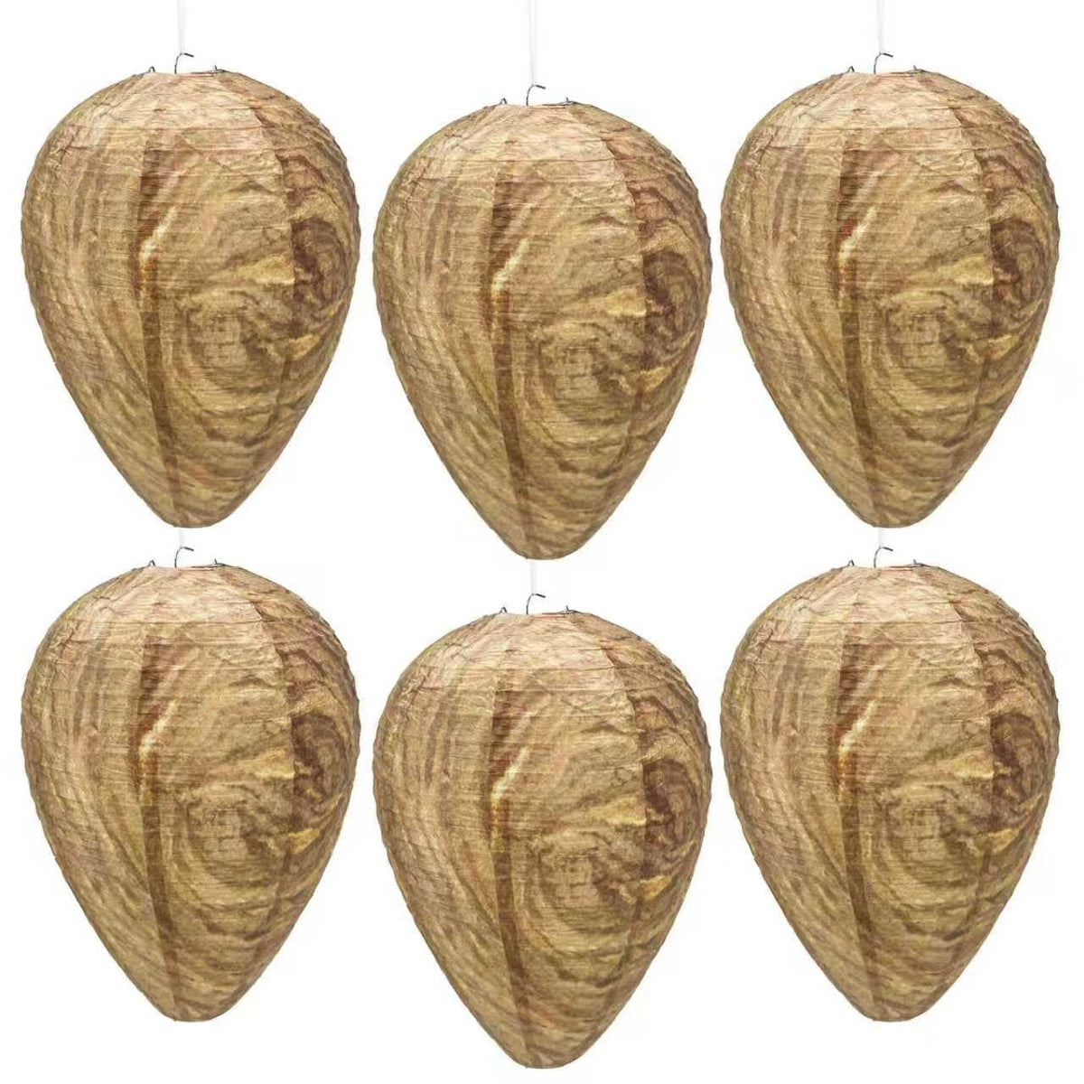 JHUEOPQD six-pack wasp nests displayed for porch protection and outdoor use