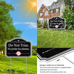 JIAMING weatherproof yard sign—double-sided printing stays legible through sun and rain.