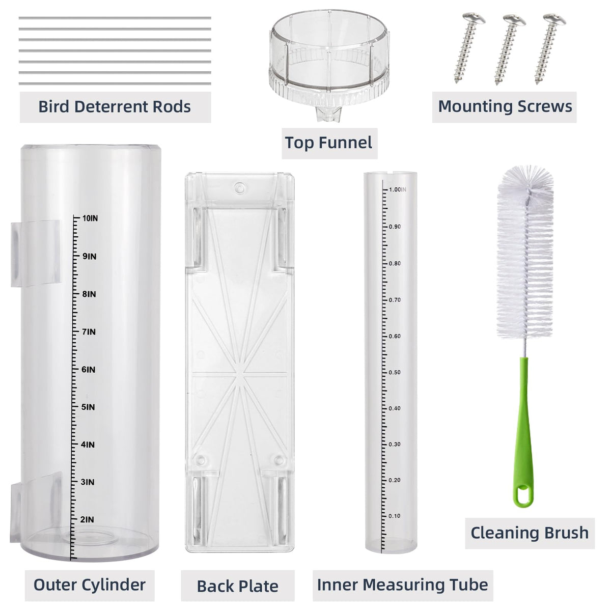 JIANBENKJ outdoor snow and rain gauge ideal for garden weather monitoring.