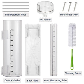 JIANBENKJ outdoor snow and rain gauge ideal for garden weather monitoring.