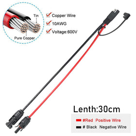 Jienk SAE to MC4 adapter—reliable extension for solar charging on caravans.