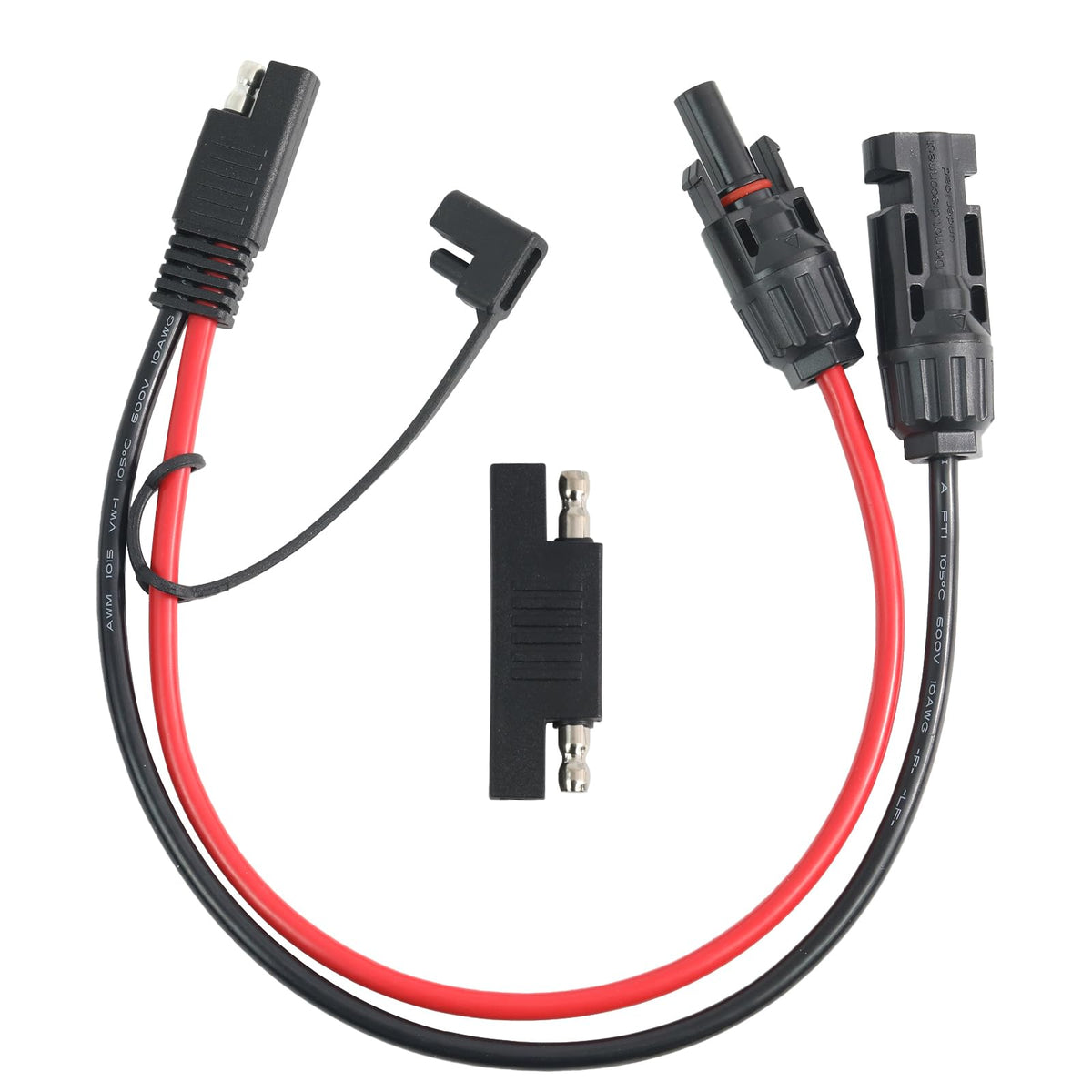 Jienk solar panel cable SAE to MC4 1ft—durable extension for RV power setup.
