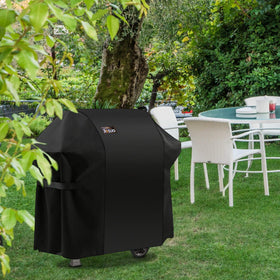 Jiesuo 7106 52-inch coverage ensures full grill enclosure keeps elements out.
