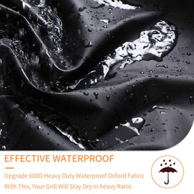Jiesuo grill cover easy-clean and quick-dry after hose-down.