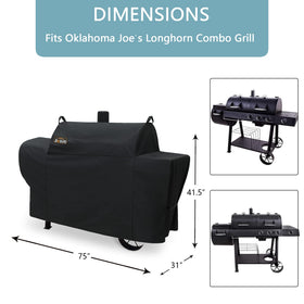 JIESUO heavy-duty 600D fabric shields the grill from wear and tear.