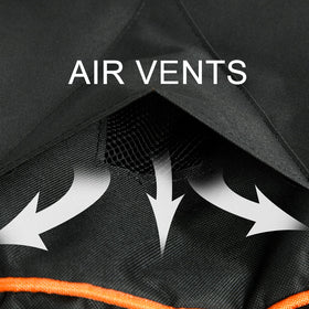 Jiesuo Velcro strap system anchors the Kamado Joe cover during windy days.