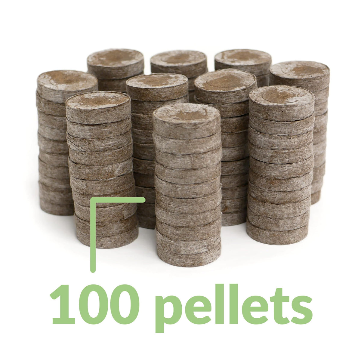 Jiffy peat pellets suitable for indoor greenhouse use and seedling care.
