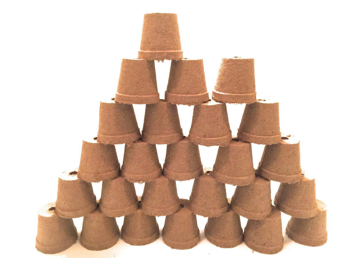 OMRI-listed organic pots for soil-friendly seed starting.
