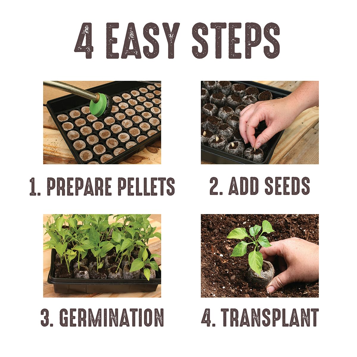 Jiffy two-pack seed tray set for home gardening projects.