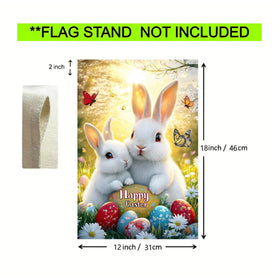 JIGINOFV double-sided Easter flag print vibrant on both sides