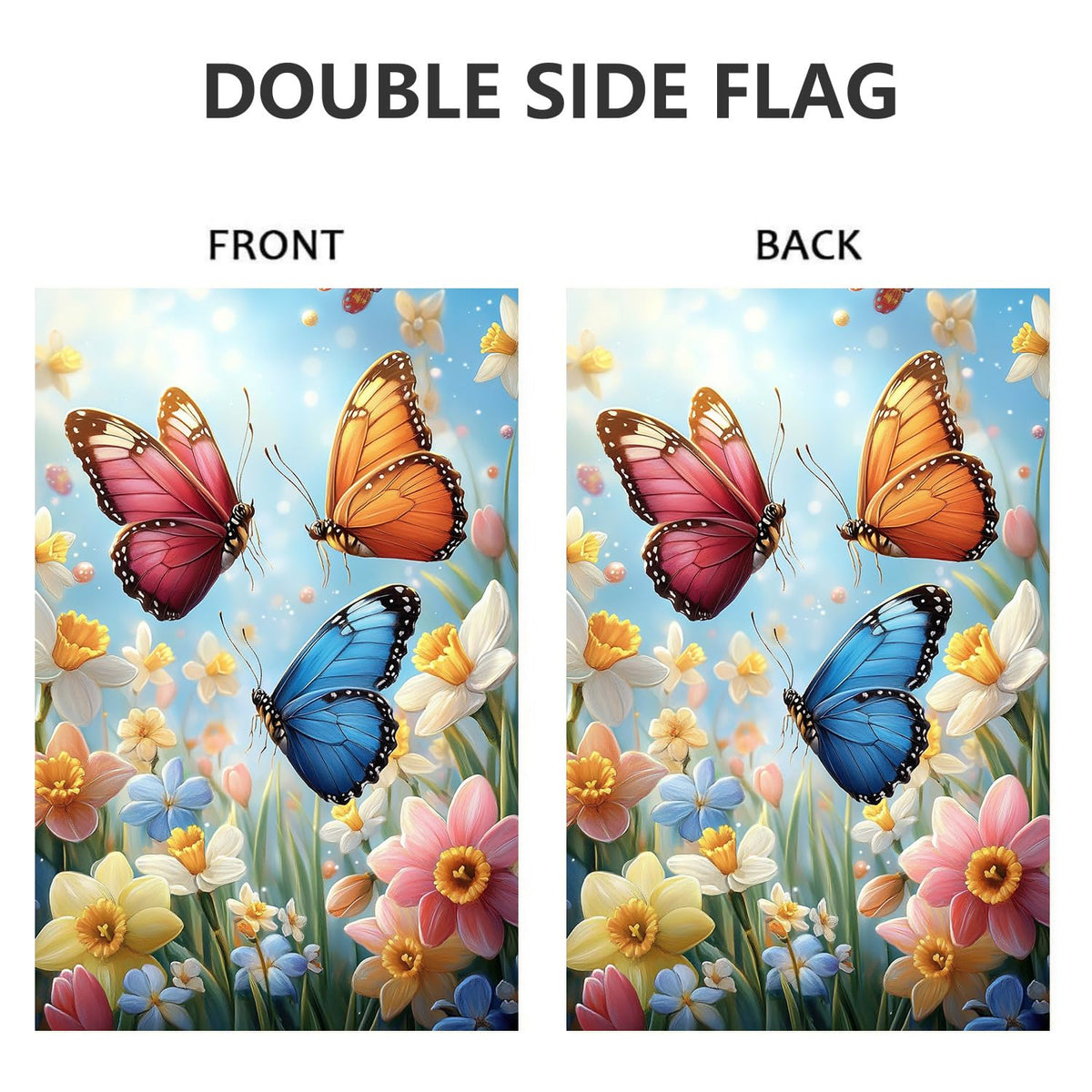 JIGINOFV spring porch yard flag adds vibrant atmosphere to entrances.