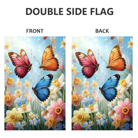 JIGINOFV spring porch yard flag adds vibrant atmosphere to entrances.
