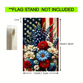 JIGINOFV weather-resistant burlap flag durable for year-round outdoor use